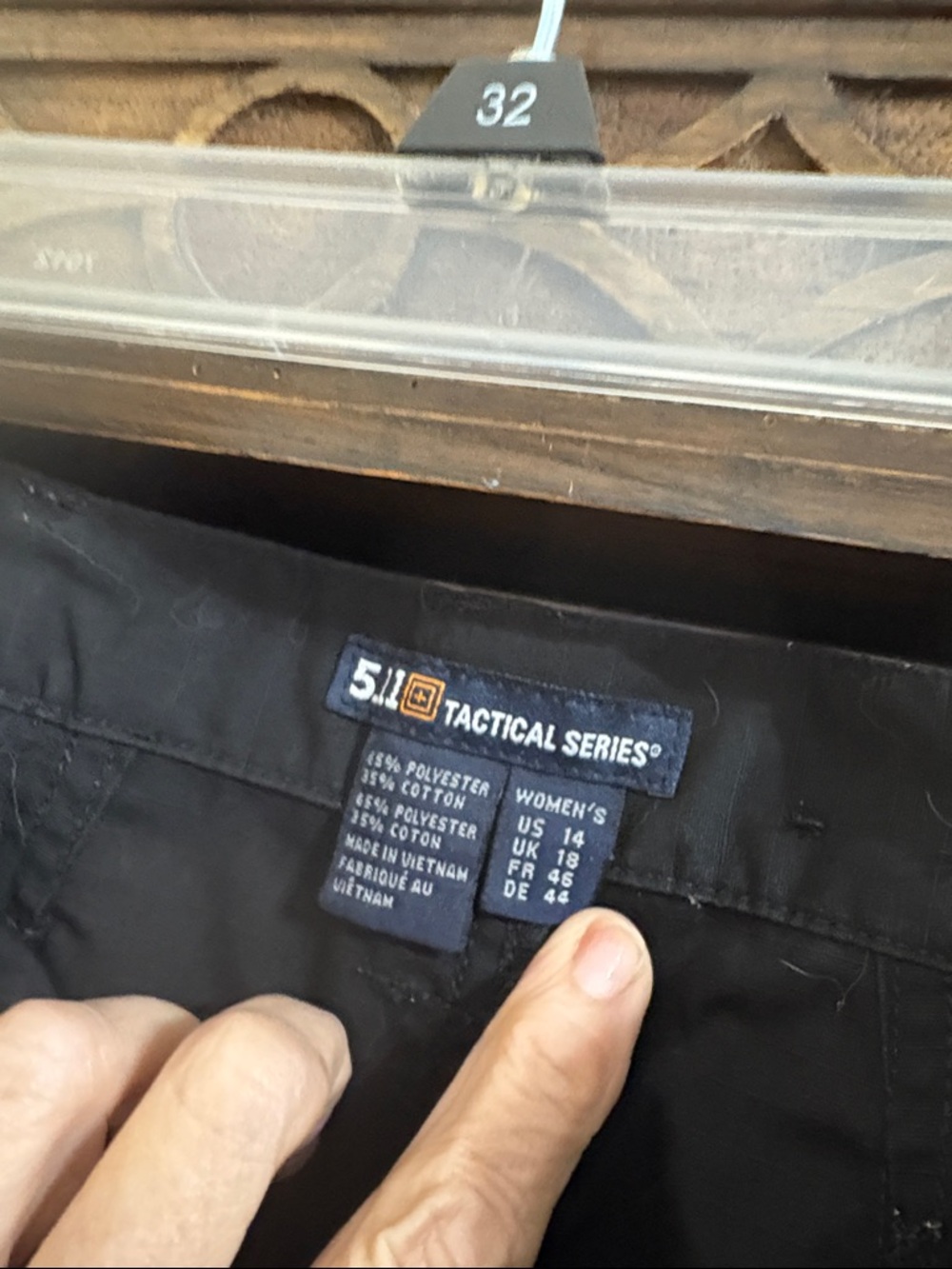 Womens Black Cargo Shorts - Classic Utility Style - Picture 5 of 11
